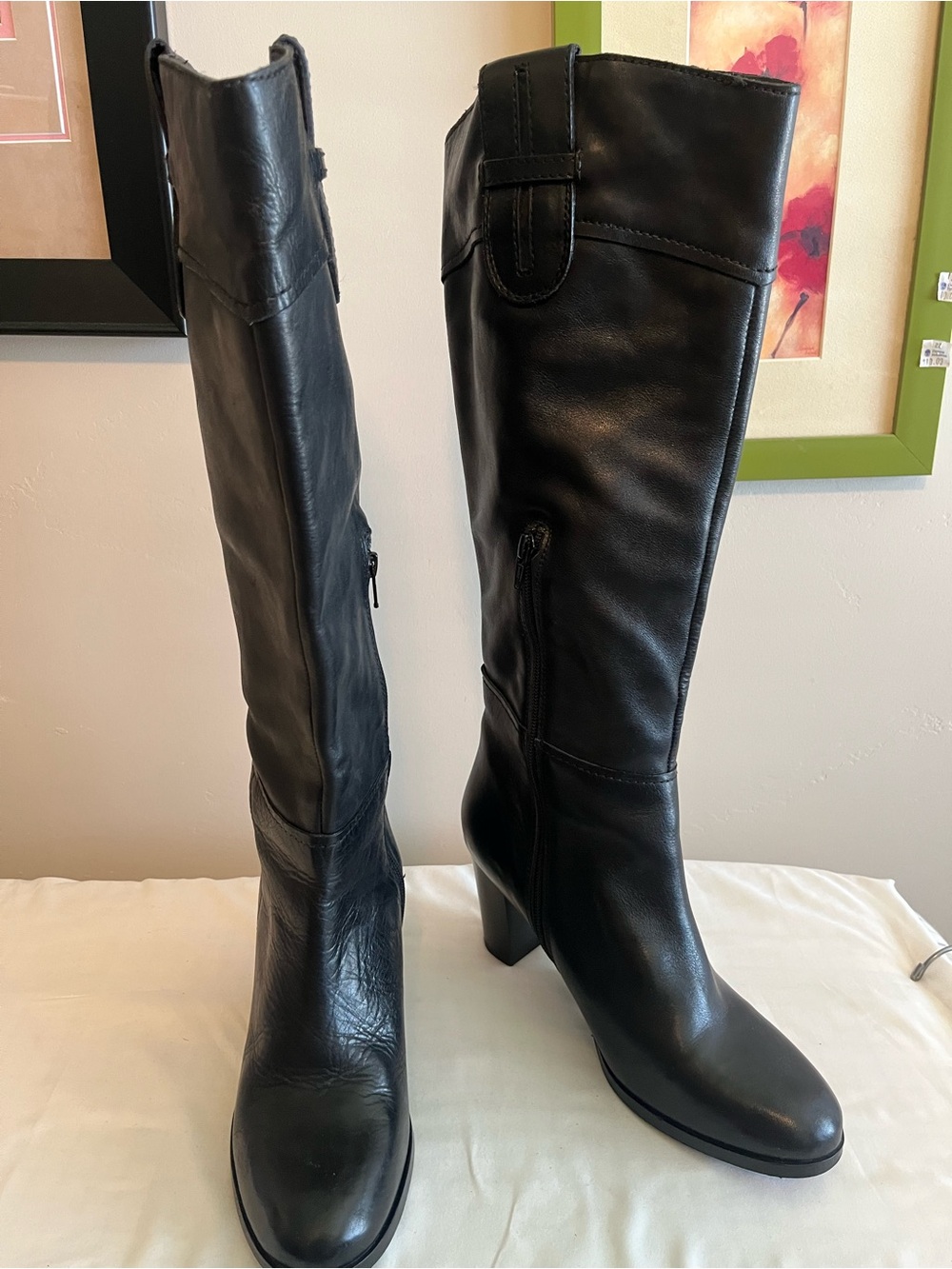 Diba True Connect Tion Classic Tall Black Leather Women’s Boots